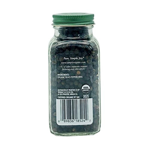 Simply Organic, Black Peppercorns, 2.65 Oz #TOP1
