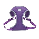 Coastal Pet Comfort Soft Reflective Wrap Adjustable Dog Harness - No-Pull Dog Harness for Small & Large Dogs - Purple - 1" x 28"–36"