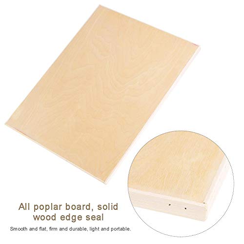 Gladde tekentafel, populierenhouten kunstbenodigdheden, duurzaam voor draagbaar schilderen door studenten - Afbeelding 6