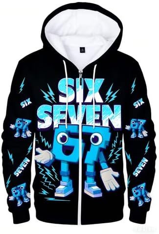 Kids 67 MEME Sweatshirt - 67 Hoodie 67 Kids Sweatshirt Unisex Boys Girls Six Seven Number Hoodie 4-12Years - Image 3
