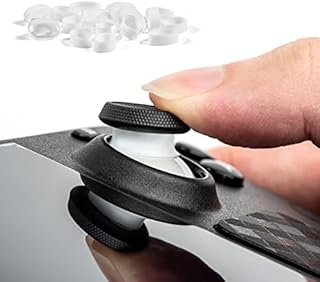 20 Pcs DEVASO Joystick Protectors, White Silicone Elastic Joystick Protector Ring,Invisible Protection During Gaming, Compatible with Steam Deck/Xbox/PS4/PS5 Game Joystick
