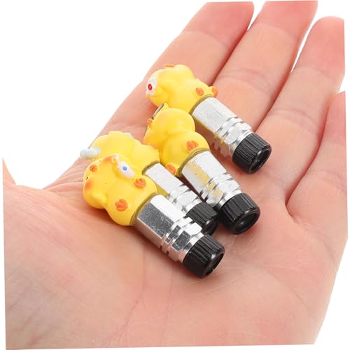 4pcs Cute Duck Tapones para Válvula de Neumáticos de Bicicleta Convertidor Protector Mejorando Tu Experiencia de Ciclismo miniatura 6
