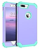 Cuatro esquinas de goma proporcionan un buen cojín de apoyo para golpes y caídas, la superficie exterior de policarbonato suave protege tu iPhone 8 Plus/iPhone 7 Plus de huellas dactilares, arañazos o polvo