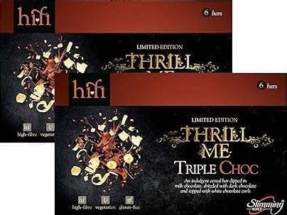 Slimming World Triple Chocolate Bars, 20g each, 2 Packs of 6 Bars
