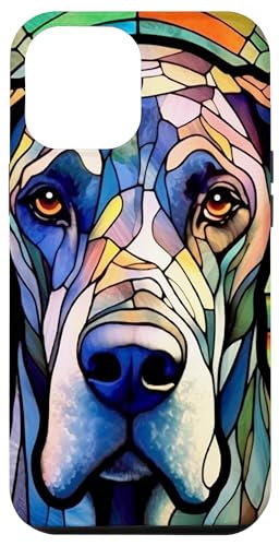 iPhone 12 Pro Max Great Dane Dog Stained Glass Case