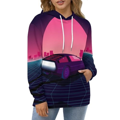 Voiture du crépuscule sweats à capuche pull unisexe chaud taille S - 5
