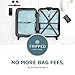 Compression Packing Cubes 6 Piece Set for Travel - Lightweight, Durable Clothes Organizer for Carry-On Luggage and Backpacks by TRIPPED Travel Gear (Dusty Teal and White)