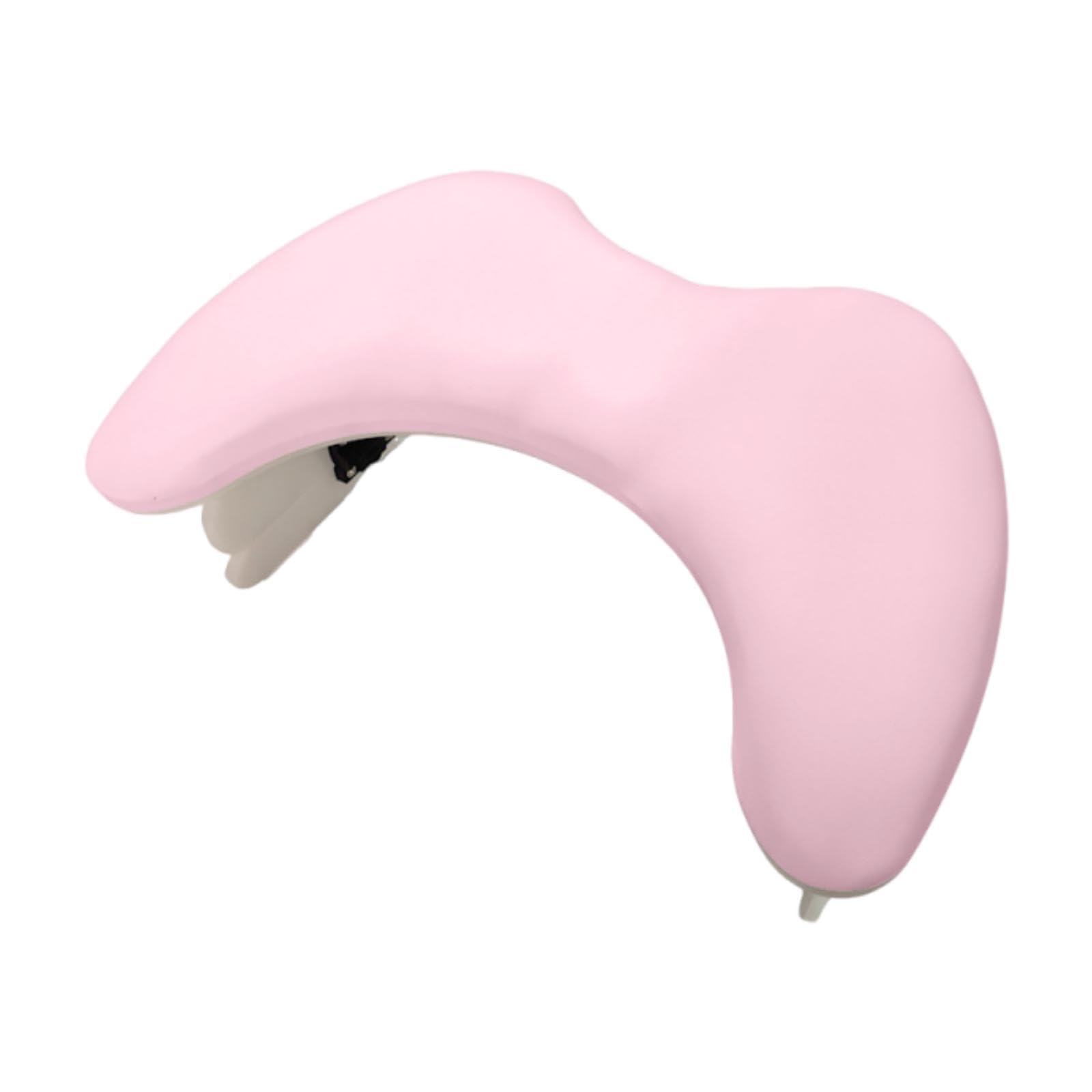 Cuscino per Manicure Poggiapolso Poggiabraccio Unghie Cuscino Manicure Pieghevole Altezza Regolabile PU Comodo per Trattamento Lungo Adatto a Salone S, Rosa Senza Parentesi