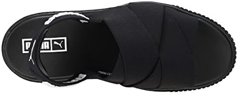 puma platform sandals black