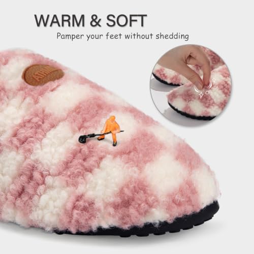 Image of ATHMILE House Slippers for Women Men Indoor Barefoot House Shoes Soft Socks | Furry Slip on Cozy Comfy Flexible Machine Washable Home Bedroom Travel Hospital Yoga Gifts for Mom Grandma