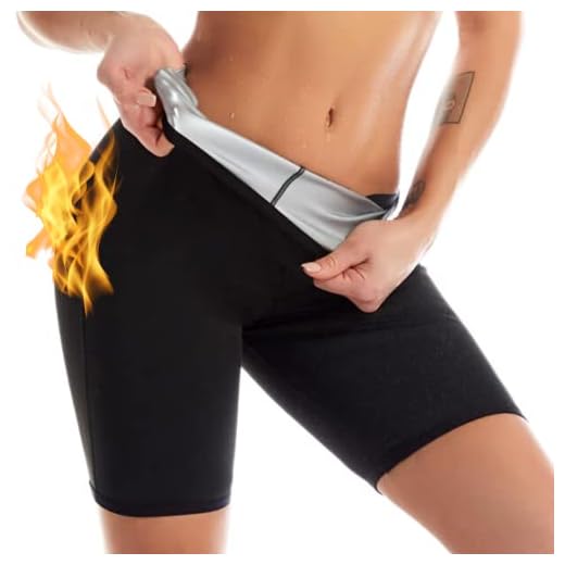 Cortos Pantalones Pantalón Sauna Sudoración térmicos Ejercicio para Pérdida de Peso Deportivo Fitness Sudor Fajas Muslo Entrenamiento Traje Cintura Entrenador Gimnasio Boxeo Adelgazantes Mujer