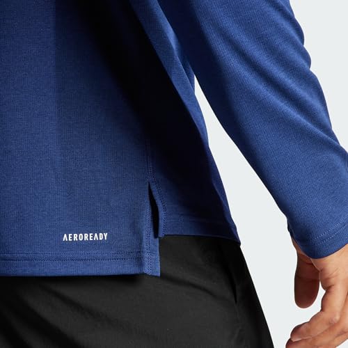 Image of adidas Men's Sweatshirts | Tr-ES 1I4Zip | Blue |