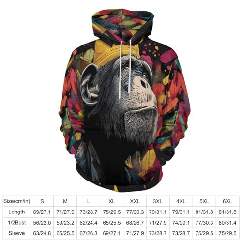 Sweat à capuche graffiti animalier pull idéal pour vos sorties urbaines