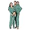 Amazon Essentials x Sofia Grainge Men's Matching Holiday Family Pajama Sets, Dark Sage Green Holiday, Medium