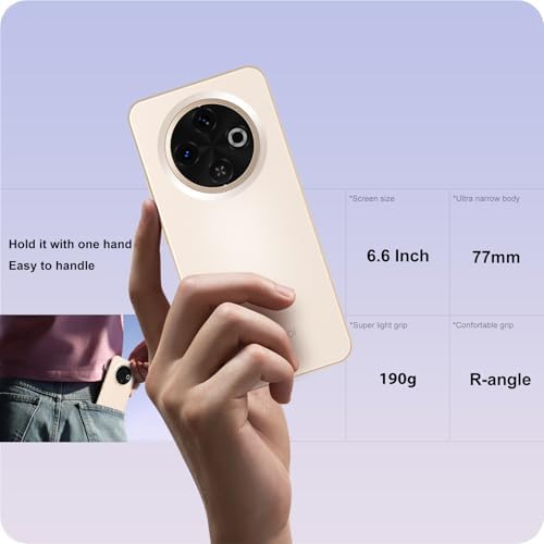 Zolykool A3 4G Unlocked Android Phones 6.6” HD+ Display Android 12 Smart Phone Octa-Core 6(3+3)+16GB/256 TF Dual SIM Unlocked Cell Phone 13MP Smartphones Unlocked Face ID Cheap (Gold) - 4