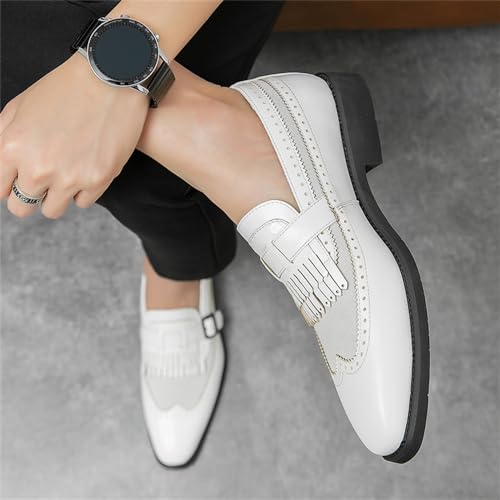 Mens Tassel Slip On Dress Shoes Loafers Casual Flats Formal Oxfords Low Heels4