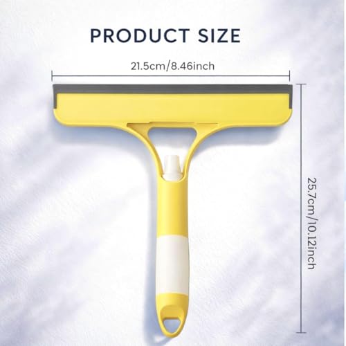 Image of 3-in-1 Window Cleaning Wiper - All-Purpose Kitchen Platform & Glass Squeegee Wiper Multi-Surface Window, Car, Bathroom, Mirror & Glass Cleaner Tool for Home, Kitchen & Office