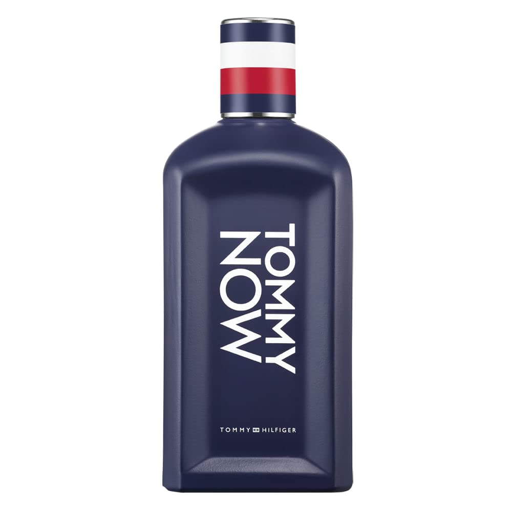 Tommy Hilfiger – Eau de Toilette TOMMY NOW 100 ml – Profumo Uomo – Fragranza Legnosa e Speziata– Note Agrumate – Flacone in Vetro Blu