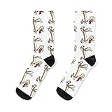 Calvin And Hobbes Merchandise Unisex Crew Socks Gifts For Men Women, Multicolor, 10-13
