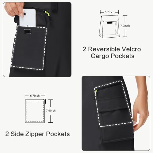 14" 20" Women's Hiking Cargo Skorts Skirts with Zipper Pockets Knee Length3