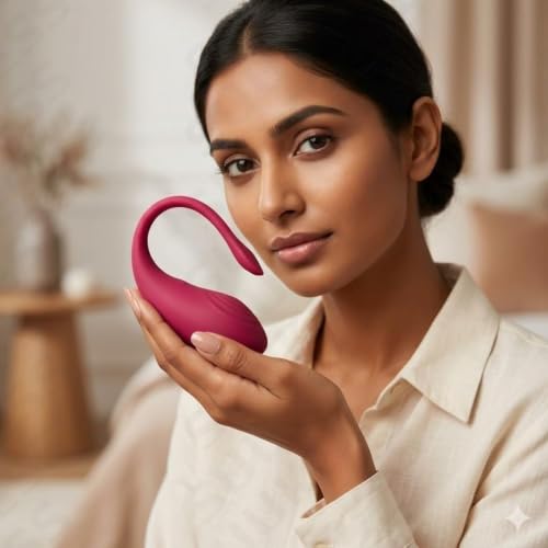 Image of Wireless Personal Care massager Device, Rechargeable, Multi-Mode, Soft Silicone Finish, Compact and Portable App Controlled C Type Cordless for Couples | Medical Grade Material | USB Charging | Waterproof | Portable & Light Weight