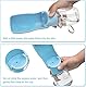 Canareen Faltbare Trinkflasche Hunde für Unterwegs - Tragbare Haustier Wasserflasche Für Hund Katze Outdoor Walking Wandern Reisen (Himmelblau, 350ml)