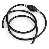 QOUBNIC Benzinpumpe Handpumpe, 8mm*1.9M Transferpumpe Gummi Ölabsaugpumpe für Flüssigkeits Kraftstoffe Benzin Wasser Öl