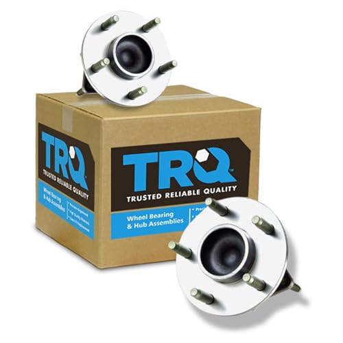 Image of TRQ 2 Piece Rear Wheel Bearing & Hub Assembly Set Compatible with 2006-2007 Chevrolet HHR 2004-2007 Malibu 2005-2007 Pontiac G6