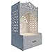 HomScape Divine Wooden Pooja Mandir for Home with Spacious Shelf & Inbuilt Focus Light - Temple for Home Floor Rested Pooja Mandir with Doors 31