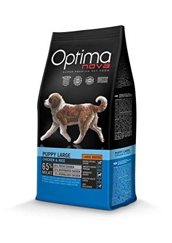 OPTIMANOVA CANE PUPPY LARGE CON POLLO E RISO 2KG CROCCHETTE PREMIUM TAGLIA GRANDE