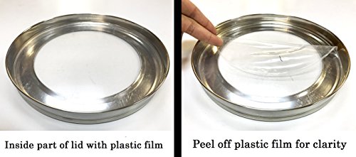 Tabakh Stainless Steel Masala Dabba/Spice Container Box With 7 Spoons - Clear Lid #TOP1