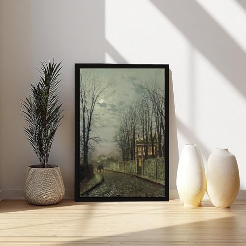 A Wintry Moon John Atkinson Grimshaw pour sublimer un mur blanc de bureau - 6