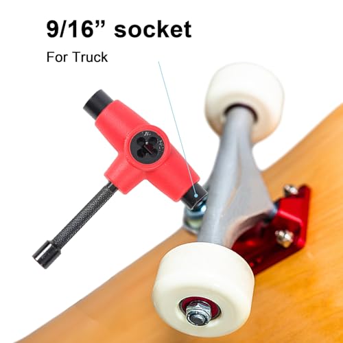 Chave de soquete com alça T, ferramentas de skate - Chave de alça de skate tipo T - Ferramenta de re