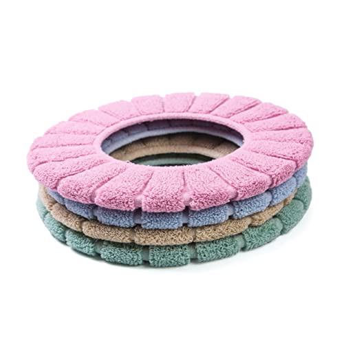 CONGARTENO Warm Comfortable Toilet Seat Cover 2pcs Stretchable Universal Seat Pads Easy Install