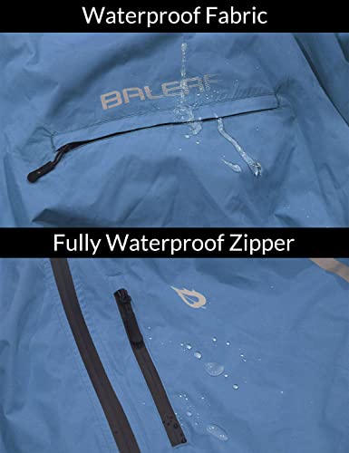 BALEAF-Mens-Rain-Jacket-Waterproof-Windbreaker-Running-Cycling-Golf-Hiking-Gear-Hood-Lightweight-Reflective-Packable