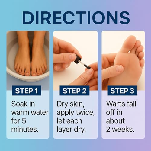 Image of PURESKIN Plantar Wart Corn Remover for Feet: 17% Salicylic Acid Wart Corn Removal Treatment for Corn, Plantar Wart, Common Wart & Flat Wart on Toes, Fingers, feet and Hand - 0.5 Fl Oz (Pack of 1)
