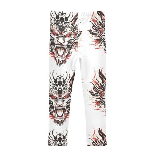 Girls Leggings Dragon Face Roaring Toddler Girls Clothes Leggings for Girls Toddler Girls Leggings 3-4T2