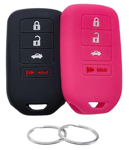 Coque de clé en silicone pour Honda Civic CR-V Accord protection noire