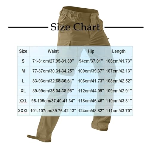 Convertible Hiking Pants Mens Tactical Pants Water Resistant Cargo Pant Quick Dry Construction Pant with Pockets2