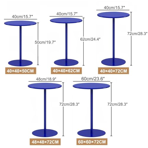 Table de bar ronde d'extérieur moderne pour cocktail et terrasse - 4