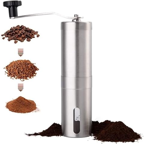 LIDOUK Stainless Steel Manual Coffee Grinder Cover