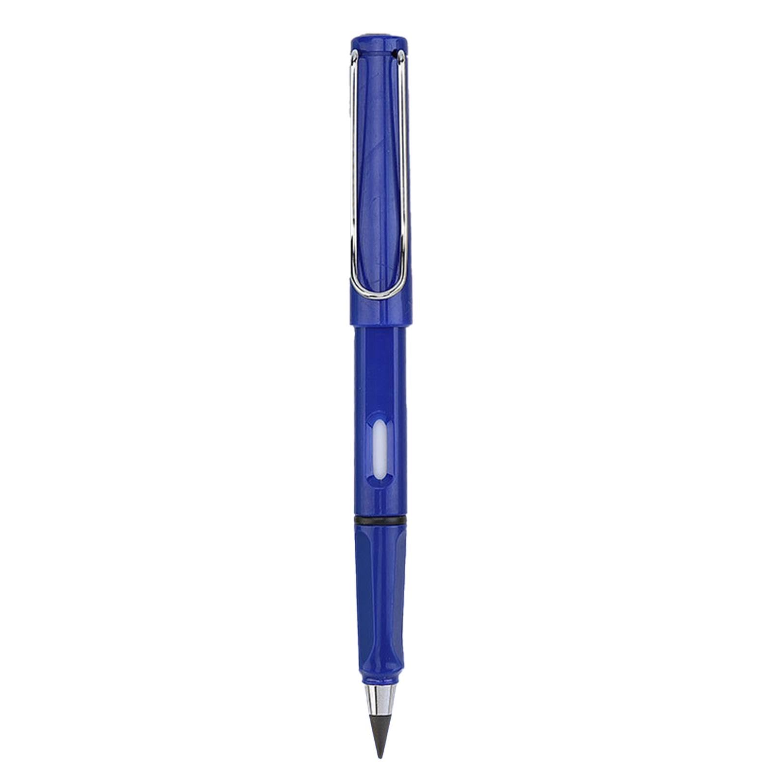 Xiaokeis Inkless Pencils Eternal, Inkless Pencils Replaceable Head, Infinite Pencil Magic Pencils, Portable Reusable Erasable Writing Pencil, for Writing Art Sketch Painting Tool(Blue)