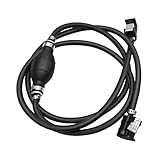 Geekercity 5/16' 8mm Fuel Line Assembly, 6.88FT Fuel Hose Line Assembly with Primer Bulb Steel Hose...