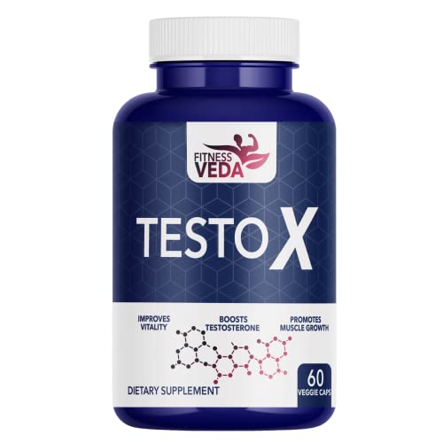 FITNESS VEDA Testosterone Supplement For Men, Testosterone Capsules For Men For Energy, Stamina & Muscle Strength With Tribulas Terrestris & Safed Musli Extract – 60 Capsules FITNESS VEDA Testosterone Supplement For Men, Testosterone Capsules For Men For Energy, Stamina & Muscle Strength With Tribulas Terrestris & Safed Musli Extract – 60 Capsules
