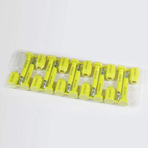 Bolt Seal 50 Pcs Shipping Seal With Print Progressive Numbering For Cargo Containers And Truck Trailers, Cargo Container Seals Yellow #TOP3
