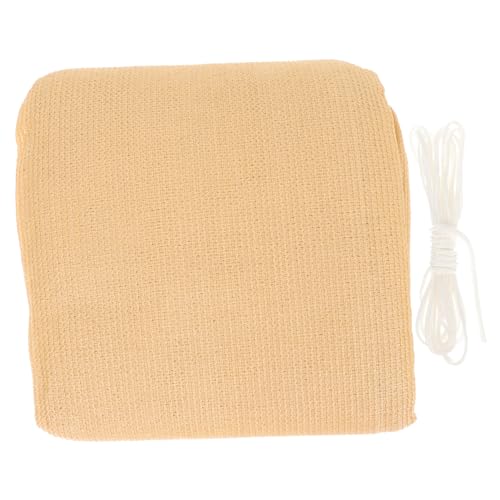 Malla de sombra beige Toddmomy de PEAD para control solar en patios 2