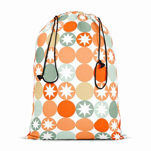 Image of ArtzFolio Circles & Stars | Reusable Sack Bag | Bag for Gym, Storage, Vegetable & Travel