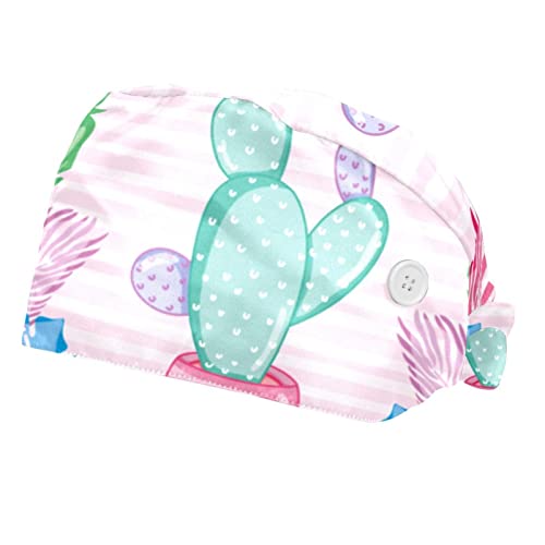Chapeaux bouffants JDEZ 2PCS casquettes de travail ajustables