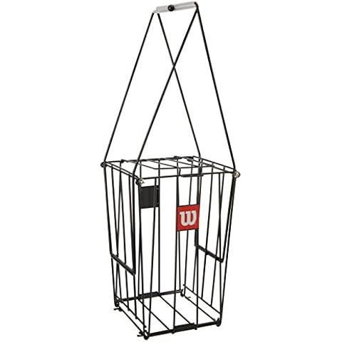 Wilson Unisex Adult Ball Pick Up Basket Tennis Ball Collection Pick-up Basket, 75 Tennis Balls Capacity, Ns Cover