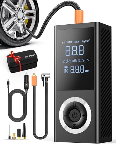 Tire Inflator Portable Air Compressor, 150 PSI Smart Air Pump